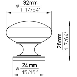 Buton mobila 1533-33ZN9 otel antic Siro
