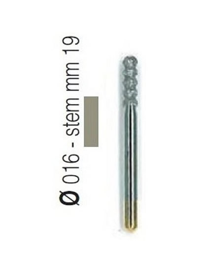 Freza diamantata forma tornado compozit aliaj rodium-platina - T1