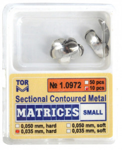 Matrici metalice sectionale 0.035mm cu bordura - 10 bucati TorVM