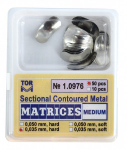 Matrici metalice sectionale 0.035mm cu bordura - 50 bucati TorVM