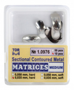 Matrici metalice sectionale 0.035mm cu bordura - 10 bucati Tor