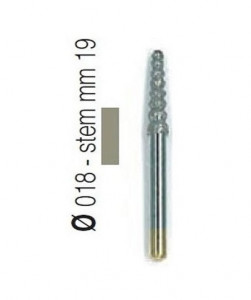 Freza diamantata forma tornado, aliaj rodium-platina - T3