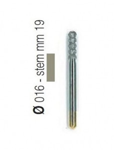 Freza diamantata forma tornado, aliaj rodium-platina - T1