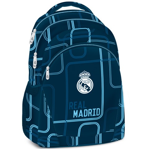 Ghiozdan Ergonomic Scoala Real Madrid Future cu 3 compartimente 47 cm