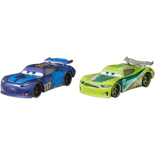 Set 2 masinute metalice Spikey Fillups si Chase Racelott Disney Cars