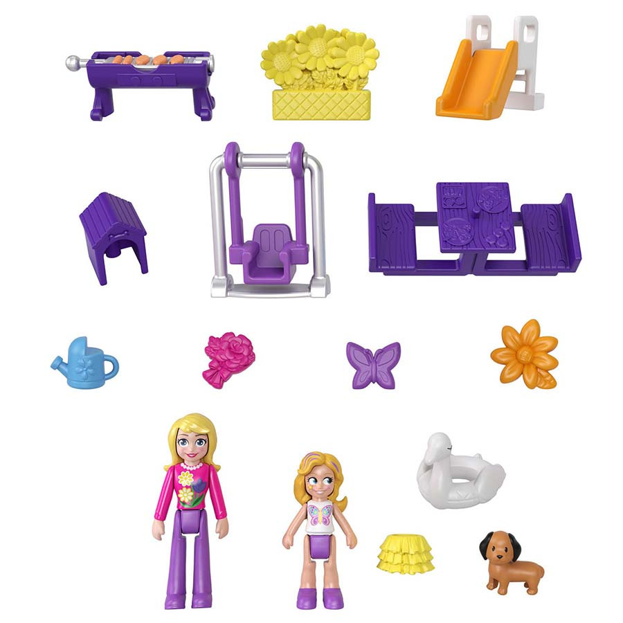 Set De Joaca Polly Pocket Parc In Gentuta Fluture Bebe Pufos