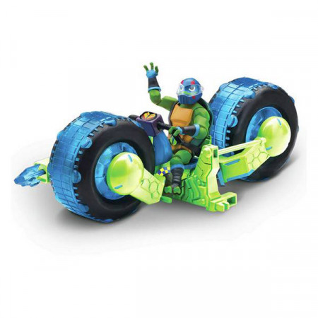 Figurina Leonardo pe motocicleta - Testoasele Ninja - Teenage Ninja Mutant Turtles