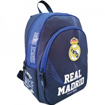 Ghiozdan rucsac FC Real Madrid 34 cm cu 2 compartimente