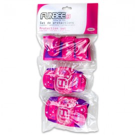 Set echipament de protectie roz Funbee