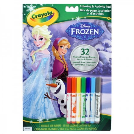 Carte de colorat Frozen cu carioci Crayola