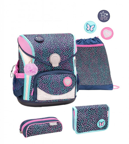 Ghiozdan scoala echipat Belmil Cool Bag - Polka Dot