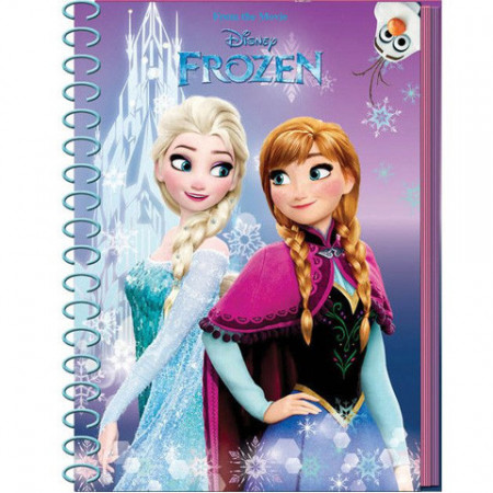 Jurnal cu spirala A6 Elsa si Anna Frozen