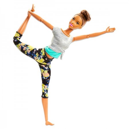 Papusa Barbie Made To Move flexibila Yoga bruneta