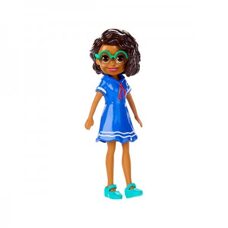 Polly Pocket figurina Shani in rochie albastra