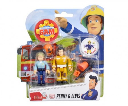 Set 2 Figurine Sam Pompierul - Elvis si Penny