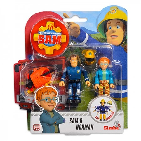 Set 2 Figurine Sam Pompierul - Sam si Norman