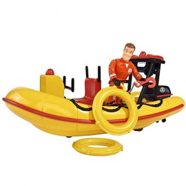 Set de joaca Barca de Salvare Neptun cu sunete si Figurina Sam Pompierul