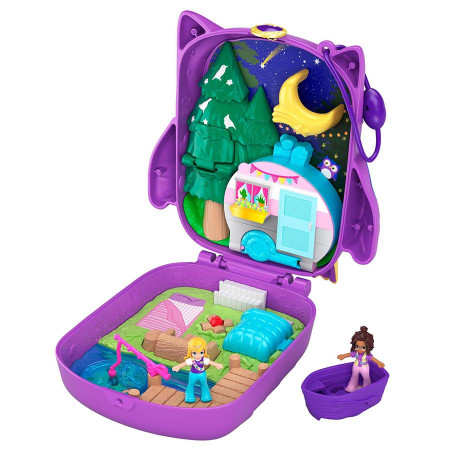 Set de joaca Polly Pocket - Focul de tabara in gentuta bufnita