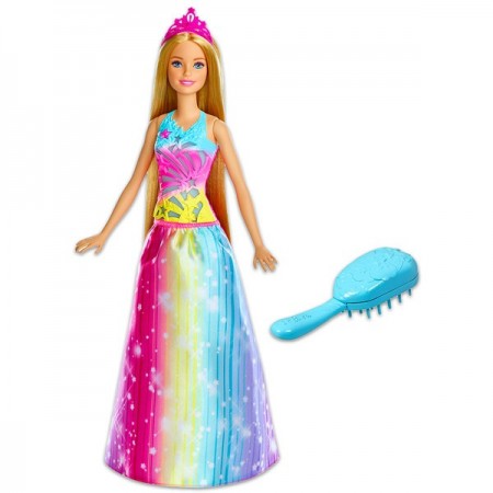 Papusa Barbie muzicala cu pieptan magic Dreamtopia