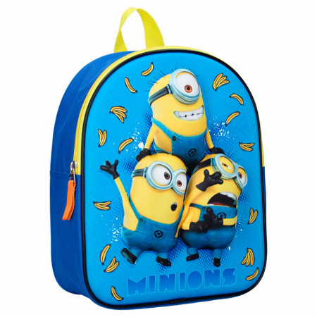 Ghiozdan gradinita cu imprimeu 3D Minions