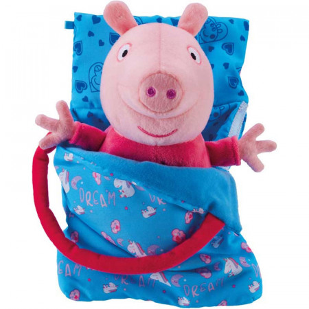 Jucarie de plus Peppa Pig Sleepover Peppa