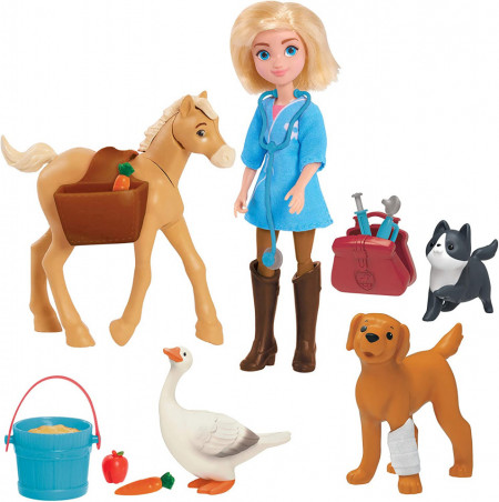 Set de joaca cu figurine - Abigail si cabinetul veterinar