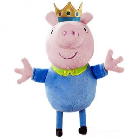 Figurina de plus Peppa Pig 35 cm George print