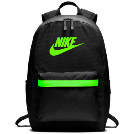 Ghiozdan rucsac Nike Heritage 2.0 negru cu verde