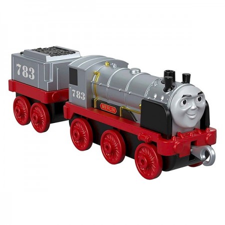 Locomotiva cu Vagon Metalica Merlin Push Along Thomas&Friends Track Master