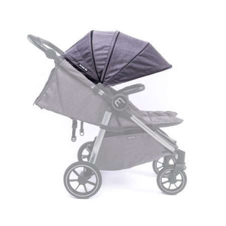 Parasolar gri pentru carucior Easy Twin 4 Baby Monster