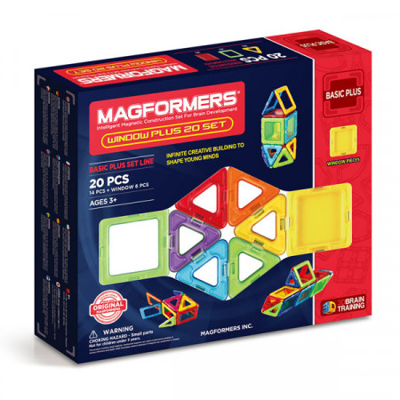 Set de constructie magnetic Magformers 20 piese