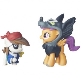 Set Figurine Pip Pinto Squeak şi Scootaloo in costume de Halloween My Little Pony