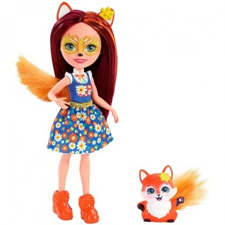 Papusa Felicity Fox cu figurina Flick EnchanTimals