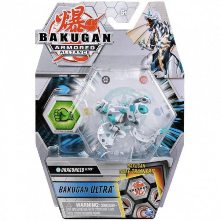 Set Bakugan Armored Alliance figurina Dragonoid Ultra alb