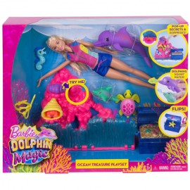 Set de joaca Comoara din Ocean Barbie Dolphin Magic