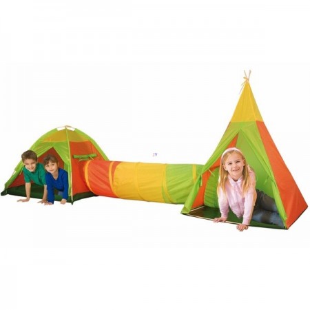 Set doua corturi pentru copii cu un tunel iPlay