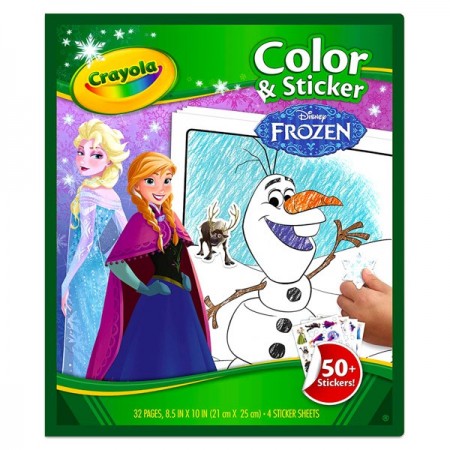 Carte de colorat cu abtiblduri Frozen