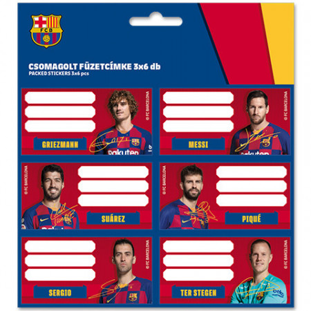 Etichete Caiet FC Barcelona