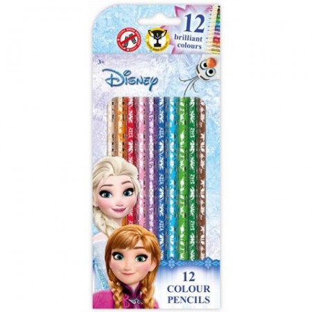 Set 12 Creioane Colorate Frozen