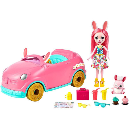 Set de joaca Bree Bunny si Bunnymobilul Enchantimals