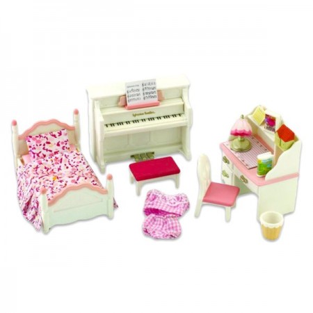 Set mobila pentru dormitorul fetitelor Sylvanian Families
