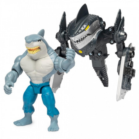 Set se joaca Batman figurina transformabila cu armura King Shark