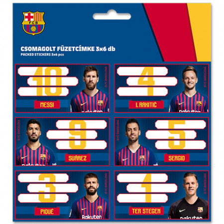 Etichete Caiet A5 FC Barcelona