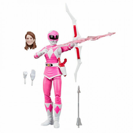 Figurina Power Ranger cu accesorii - Pink Ranger 15 cm