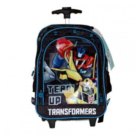 Ghiozdan rucsac troler Transformers Team Up, 3 compartimente