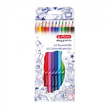 Set 12 creioane colorate Herlitz