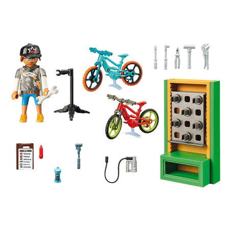 Set de joaca Playmobil City Life Atelierul de biciclete 70674