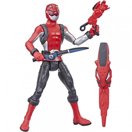 Figurina Power Ranger cu accesorii - Red Ranger 15 cm