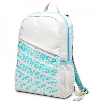 Ghiozdan Speed backpack alb cu turcoaz Converse