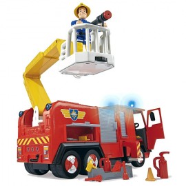 Masina de Pompieri Deluxe Jupiter cu 2 figurine Sam Pompierul